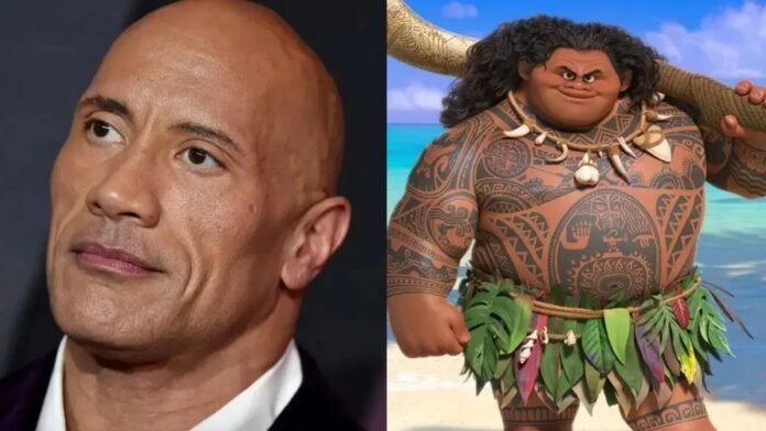 Dwayne Johnson Using a Muscle Bodysuit for Live-Action Moana