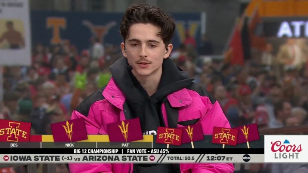 Timothée Chalamet is a College Football Savant
