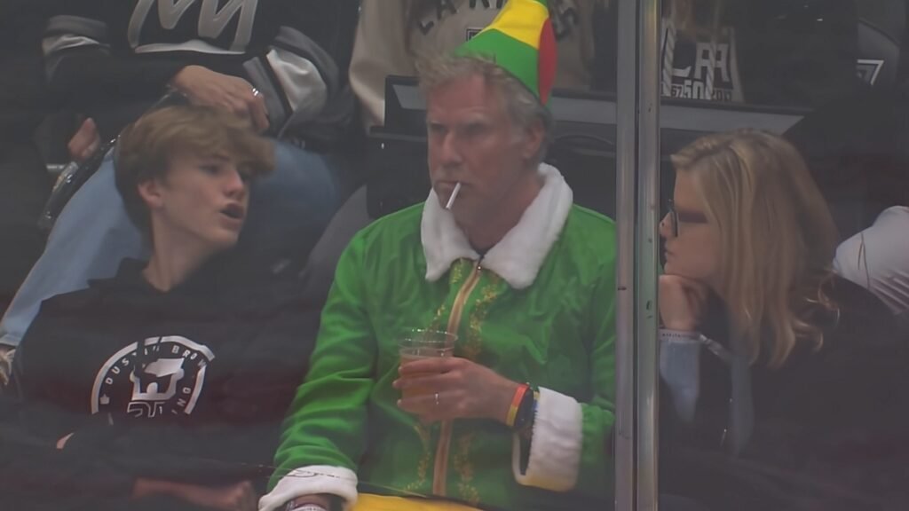 Will Ferrell Attends Hockey Game as Buddy the Elf After “Tough Holiday Season”