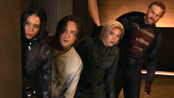 thunderbolts-lewis-pullman-hannah-john-kamen-florence-pugh-wyatt-russell.jpg Marvel Faces Its Existential Crisis Head On With the Charming Thunderbolts*: Review