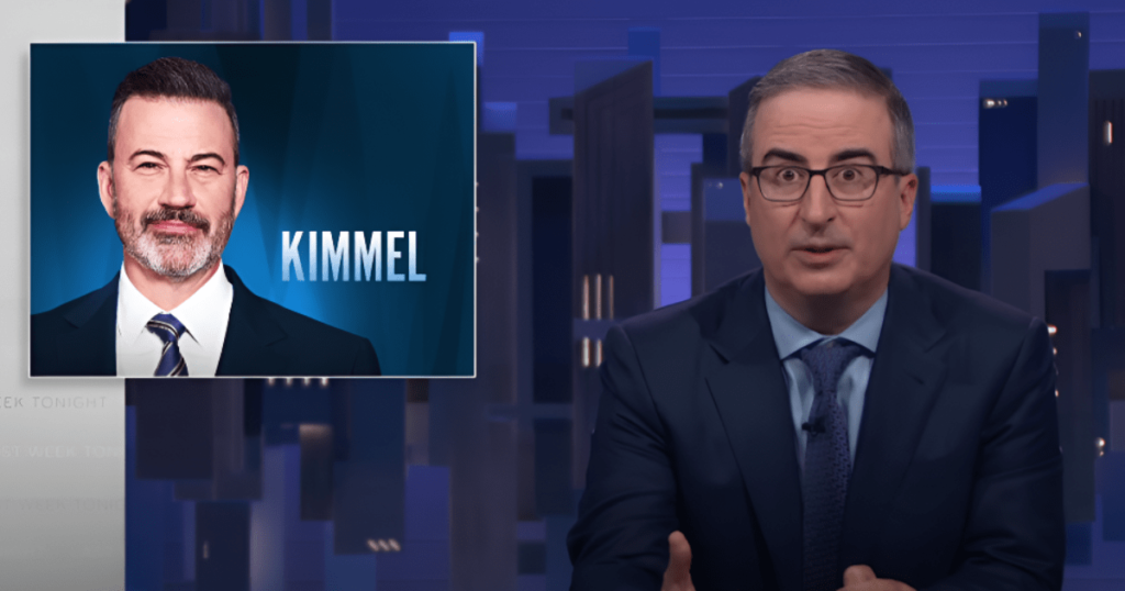 John Oliver Had This to Say About Jimmy Kimmel’s Suspension